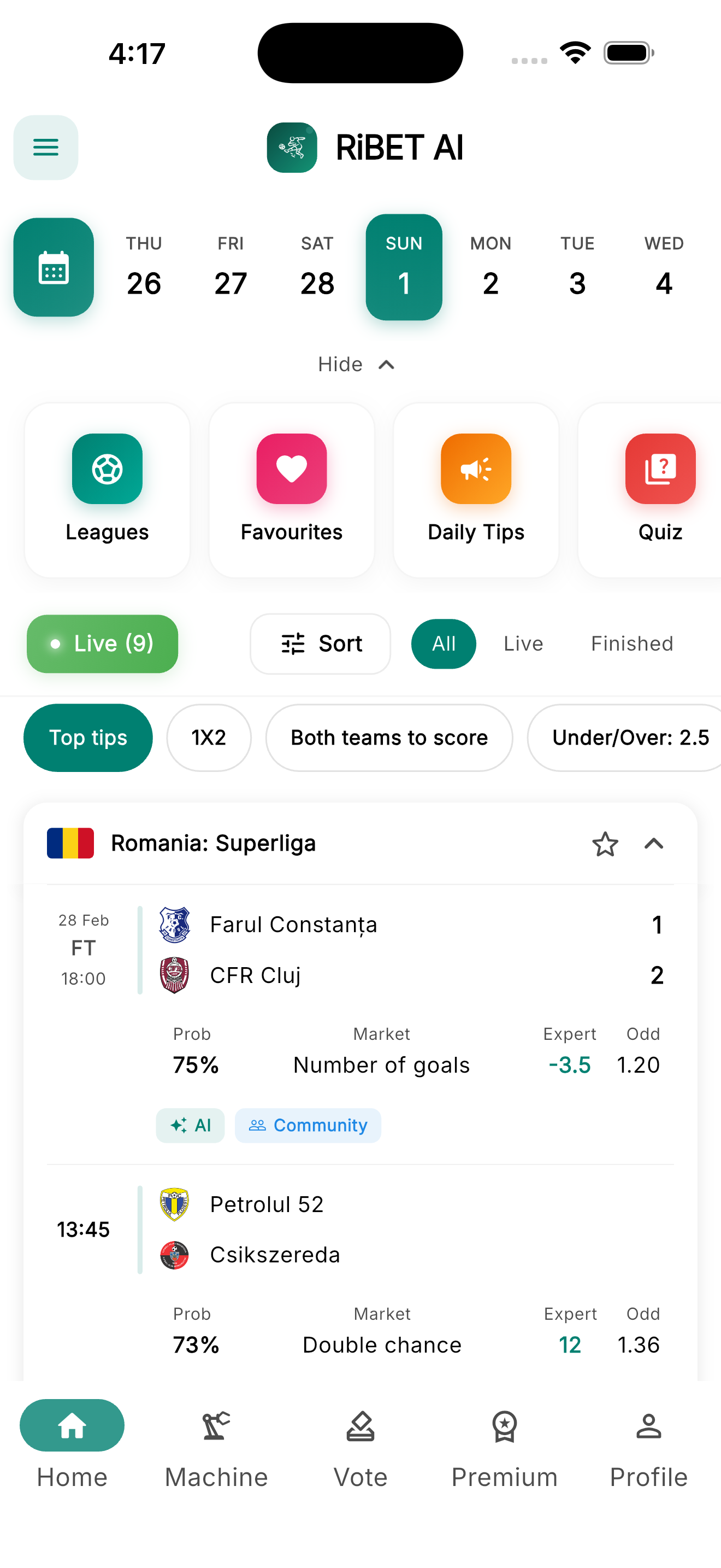 RiBET AI App